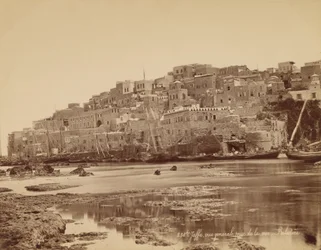 Jaffa, vista geral mar tomando